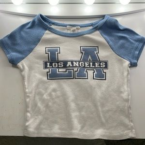 Semi cropped LA t-shirt